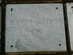 BERRY Sandra Mary 1938-1989
