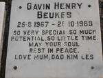 BEUKES Gavin Henry 1967-1989