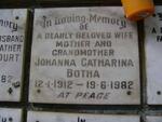 BOTHA Johanna Catharina 1912-1982