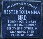 BIRD Hester Johanna 1928-2007