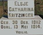 KRITZINGER Elsje Catharina 1912-1914