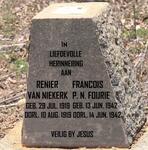 NIEKERK Renier, van 1919-1919 :: FOURIE Francois P.N. 1942-1942