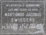 SWIEGERS Marthinus Jacobus 1909-1983