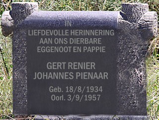 PIENAAR Gert Renier Johannes 1934-1957