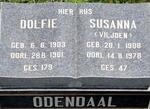 ODENDAAL Dolfie 1903-1981 & Susanna 1908-1978 