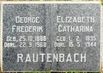 RAUTENBACH George Frederik 1886-1968 & Elizabeth Catharina 1895-1944