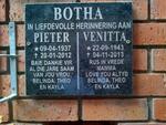 BOTHA Pieter 1937-2012 & Venitta 1943-2013