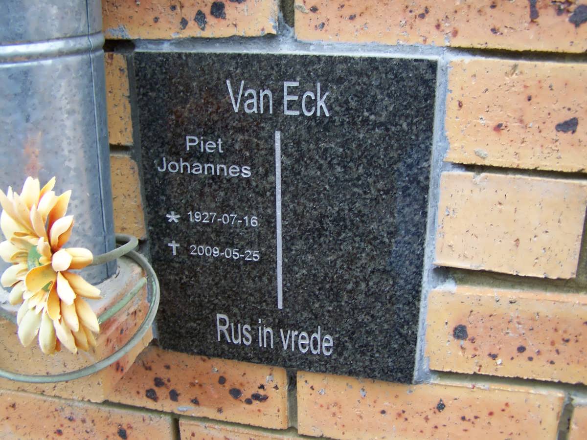 ECK Piet Johannes, van 1927-2009