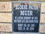 MUIR Eloese Paula 1919-2004