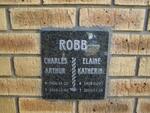 ROBB Charles Arthur 1926-2010 & Elaine Katherine 1928-2010