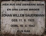 SAUERMANN Johan Willem 1923-1942
