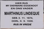 LINDEQUE Marthinus 1874-1939