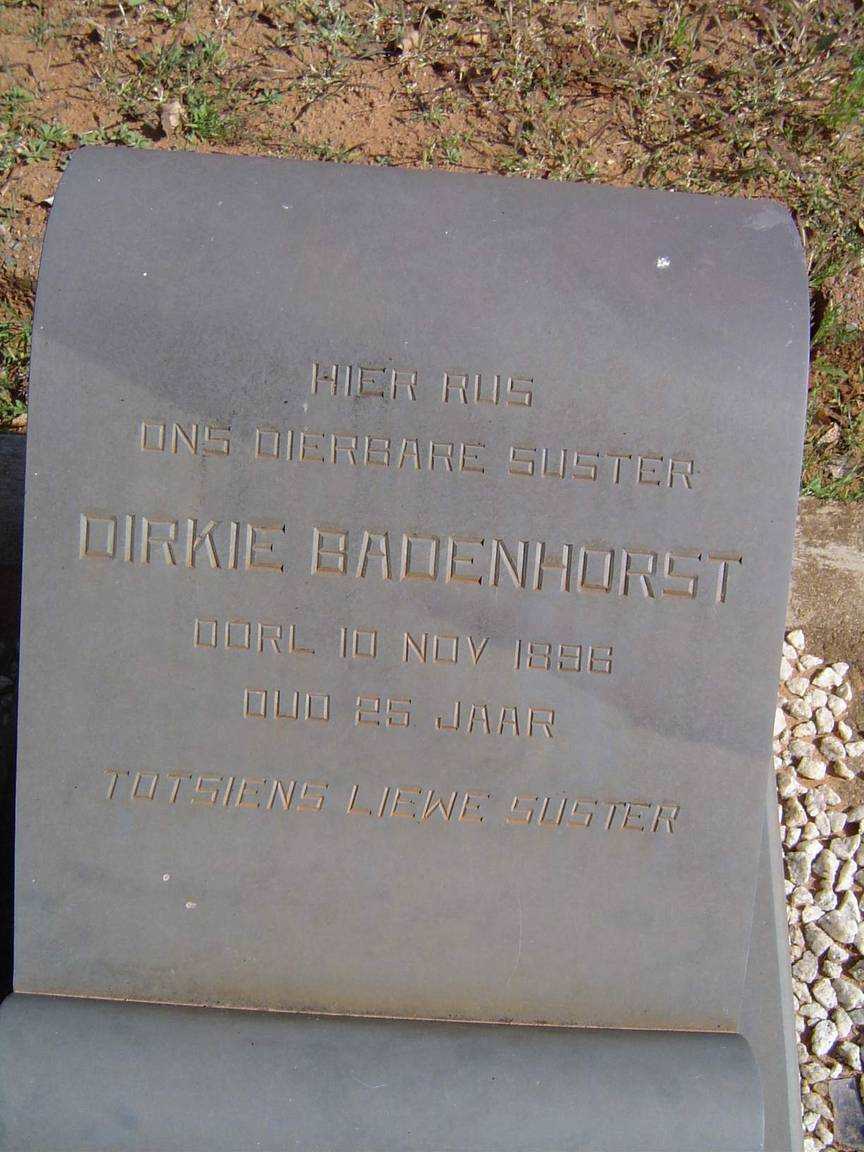 BADENHORST Dirkie -1896