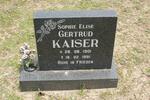 KAISER Gertrud 1901-1991