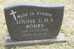 RÖHRS Louise C.D.S. 1902-??94