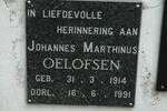 OELOFSEN Johannes Marthinus 1914-1991