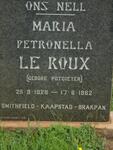 ROUX Maria Petronella, le nee POTGIETER 1928-1962