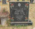 ROBERTS Amanda Tertia 1959-2003