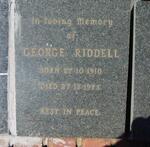 RIDDELL George 1910-1973
