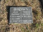BROWN Thomas Arthur 1929- & Jean Daphne 1936-1999