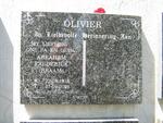 OLIVIER Abraham Frederick 1938-2008