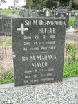 HEFELE Bernwarda 1910-1985 :: MAYER Marana 1909-1985