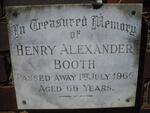 BOOTH Henry Alexander -1966
