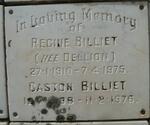 BILLIET Caston 1898-1976 & Regine DELLION 1910-1975