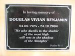 BENJAMIN Douglas Vivian 1925-2004