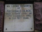 BLACK Archibald -1961