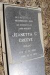 GREEVE Jeanetta C, 1928-1972