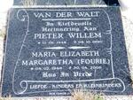 WALT Pieter Willem, van der 1948-1990 & Maria Elizabeth Margaretha FOURIE 1948-2006
