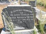 RETIEF Pieter Rossouw 1889-1965