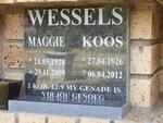 WESSELS Koos 1926-2012 & Maggie 1928-2009