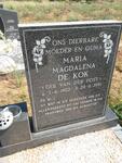 KOK Maria Magdalena, de nee VAN DER POST 1902-1991