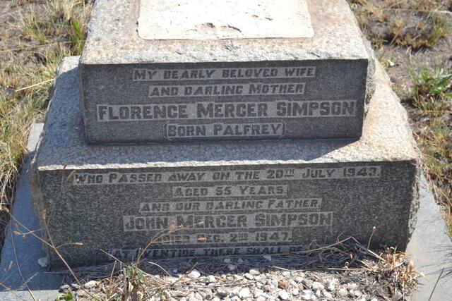 SIMPSON John, MERCER -1947 & Florence PALFREY -1943