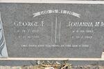UYS George F. 1872-1941 & Johanna M.M. 1883-1972