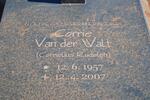 WALT Cornelius Rudolph, van der 1957-2007
