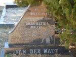 WATT Anna Sophia, van der 1921-1983
