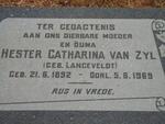 ZYL Hester Catharina, van nee LANGEVELDT 1892-1969