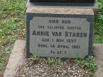 STADEN Annie, van 1897-1961