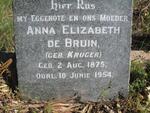 BRUIN Anna Elizabeth, de nee KRUGER 1875-1954