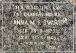 SWART Anna M.F. 1878-1949