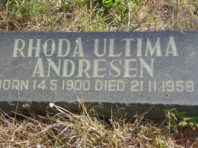 ANDRESEN Rhoda Ultima 1900-1958