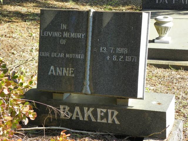 BAKER Anne 1918-1971