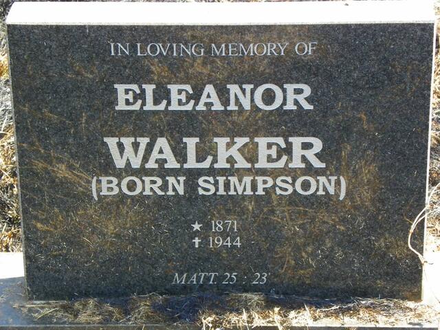 WALKER Eleanor nee SIMPSON 1871-1944