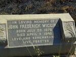 WIGGINS John Frederick 1879-1940