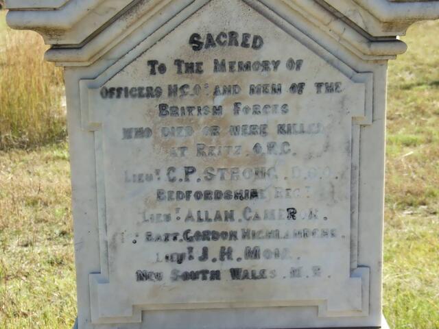 2. Memorial stone: Anglo Boer War - British soldiers