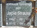 STRAUSS Japie 1942-2012