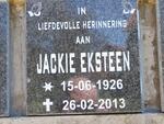 EKSTEEN Jackie 1926-2013